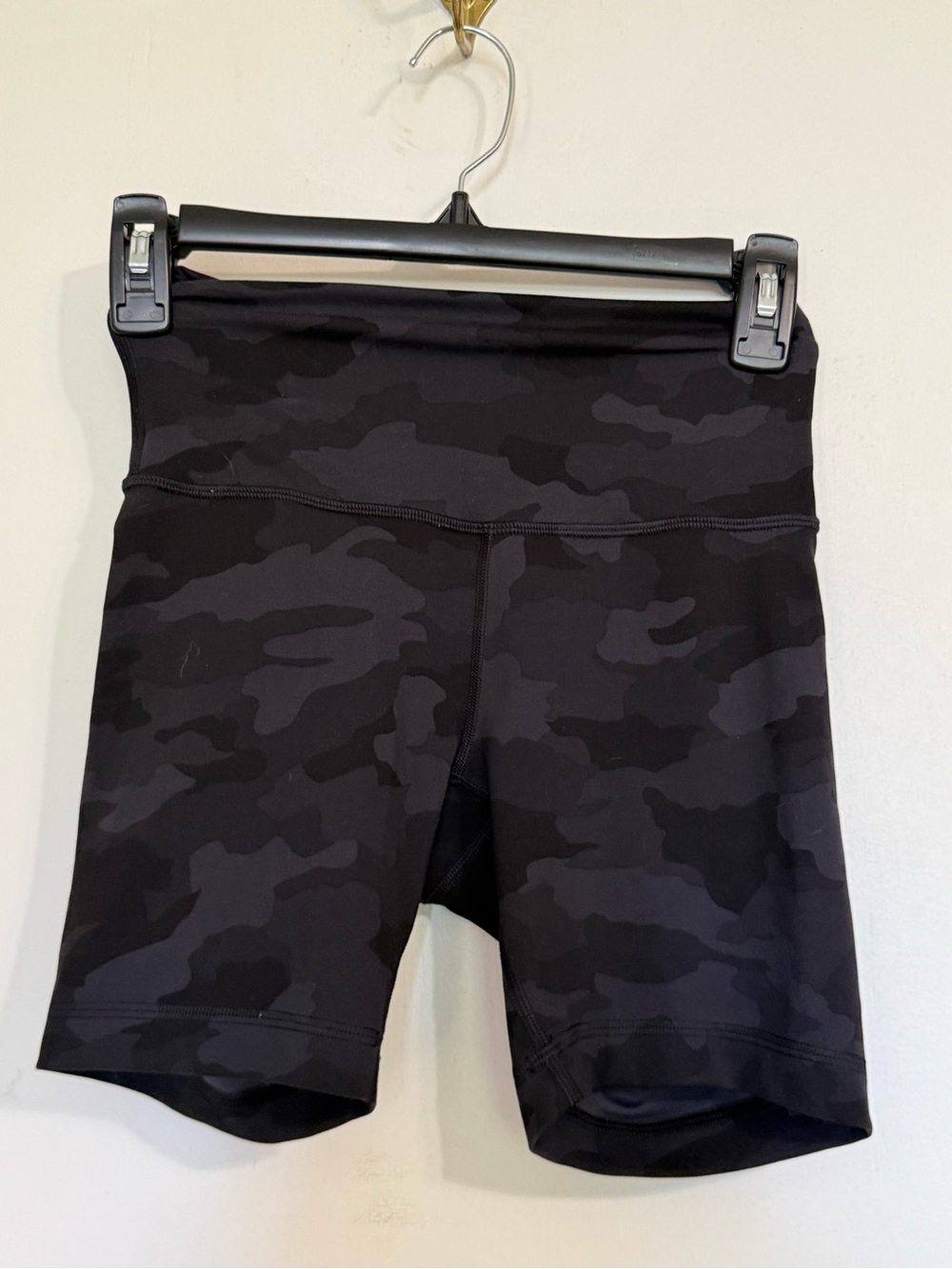 lululemon athletica Black Camo High-Rise Bike Shorts
